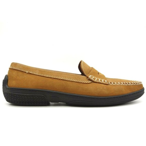 Dooney & Burke Brown Leather Moc Toe Penny Loafer Driving Shoes Men\'s 9.5 main image 9